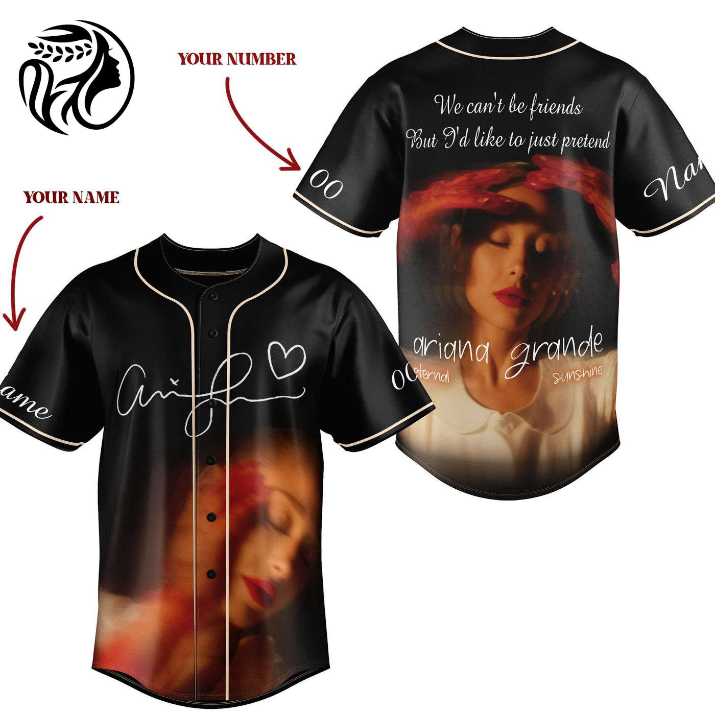 Ariana Grande Baseball Jersey For Men Women And Kids Gift