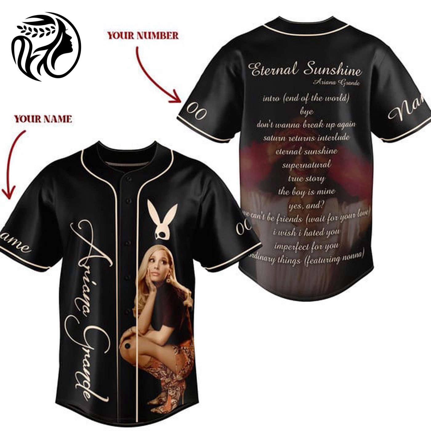 Ariana Grande Baseball Jersey For Men Women And Kids Gift