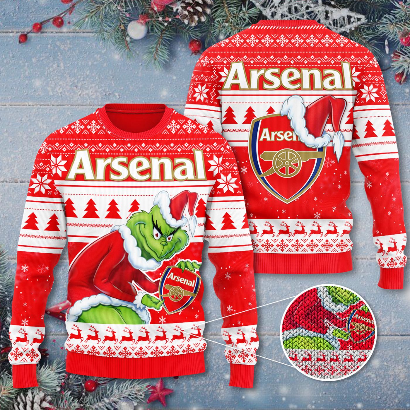 Arsenal 3D Ugly Sweater Gift – Gift for Men Women Christmas Day