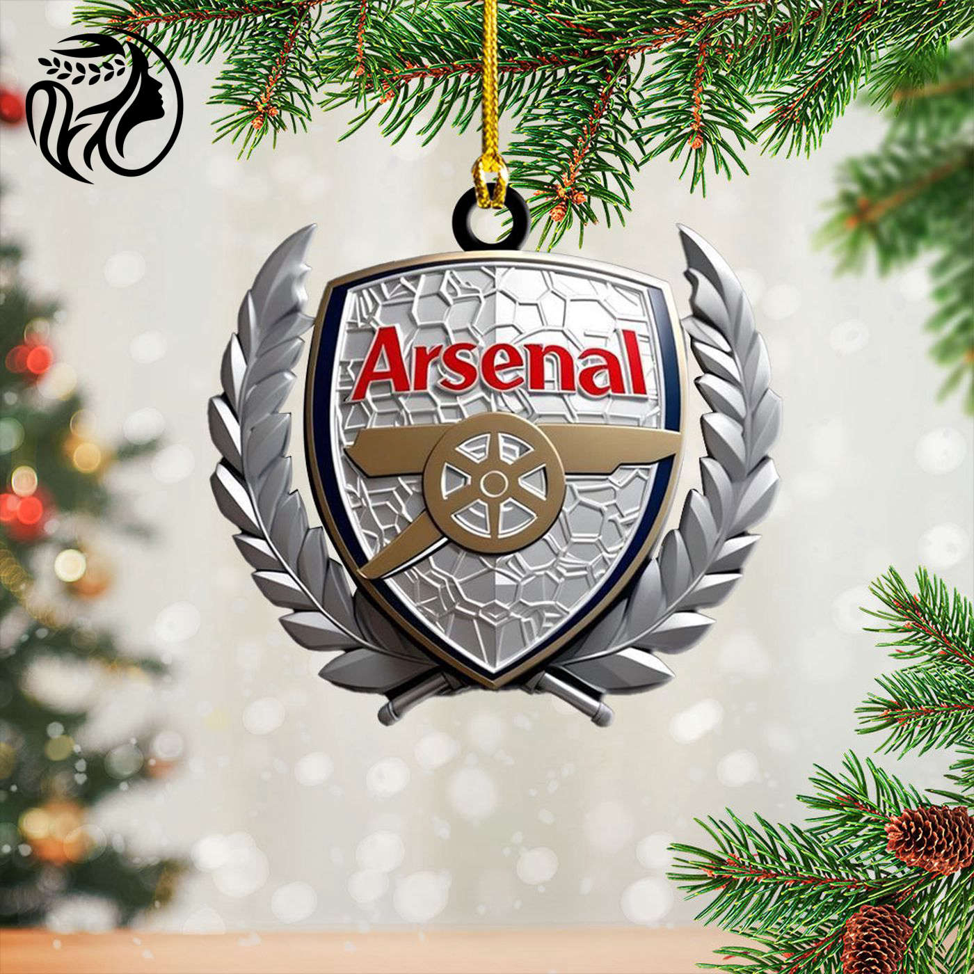 Arsenal Custom Shape 2-sided Acrylic Ornament Gift
