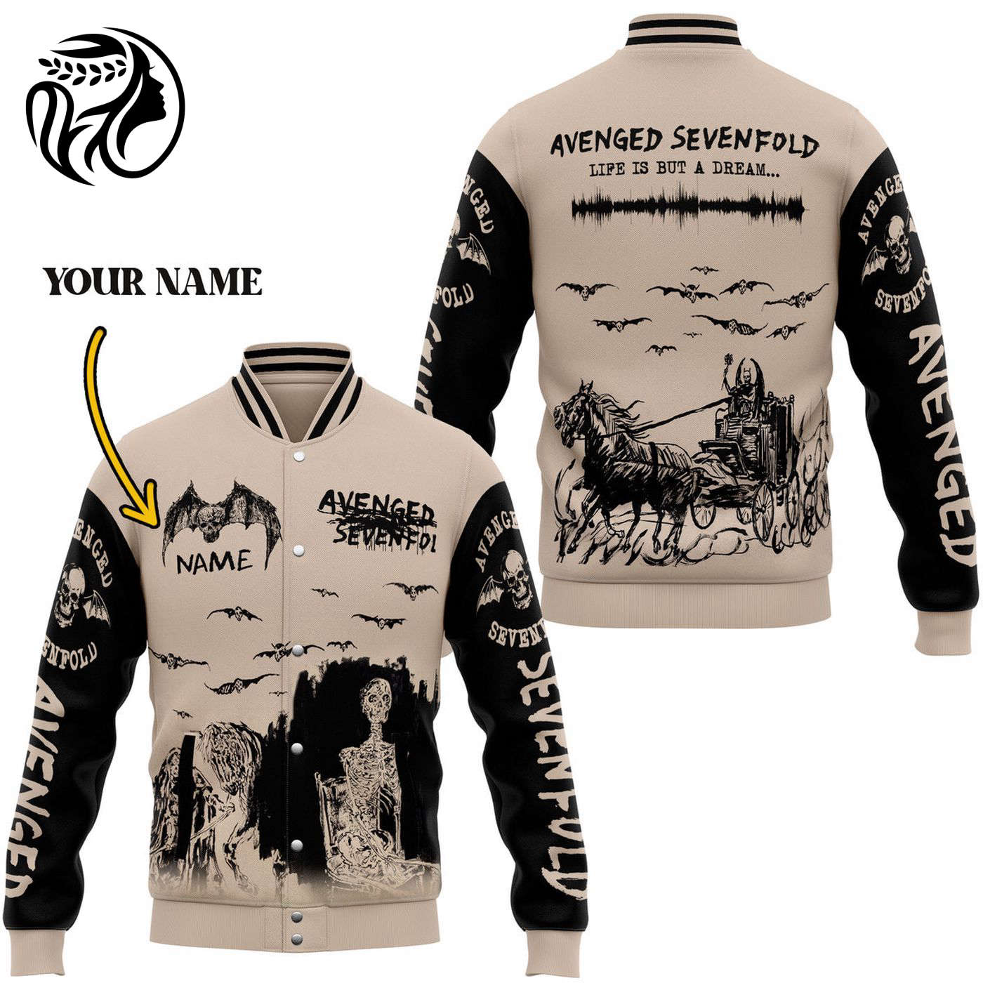 Avenged Sevenfold New Premium Baseball Jacket Gift For Fan