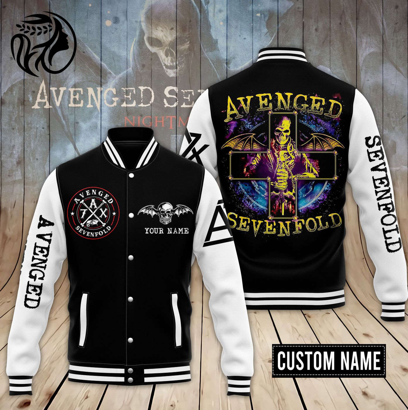 Avenged Sevenfold New Premium Baseball Jacket Gift For Fan Avenged Sevenfold New Premium Baseball Jacket Gift For Fan
