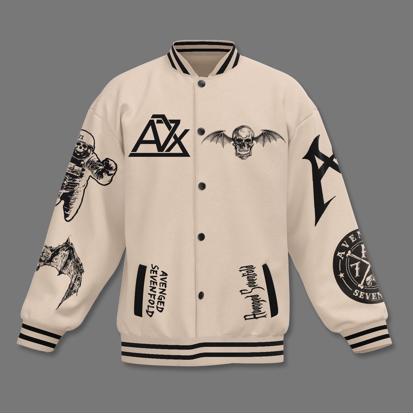 Avenged Sevenfold New Premium Baseball Jacket Gift For Fan Avenged Sevenfold New Premium Baseball Jacket Gift For Fan