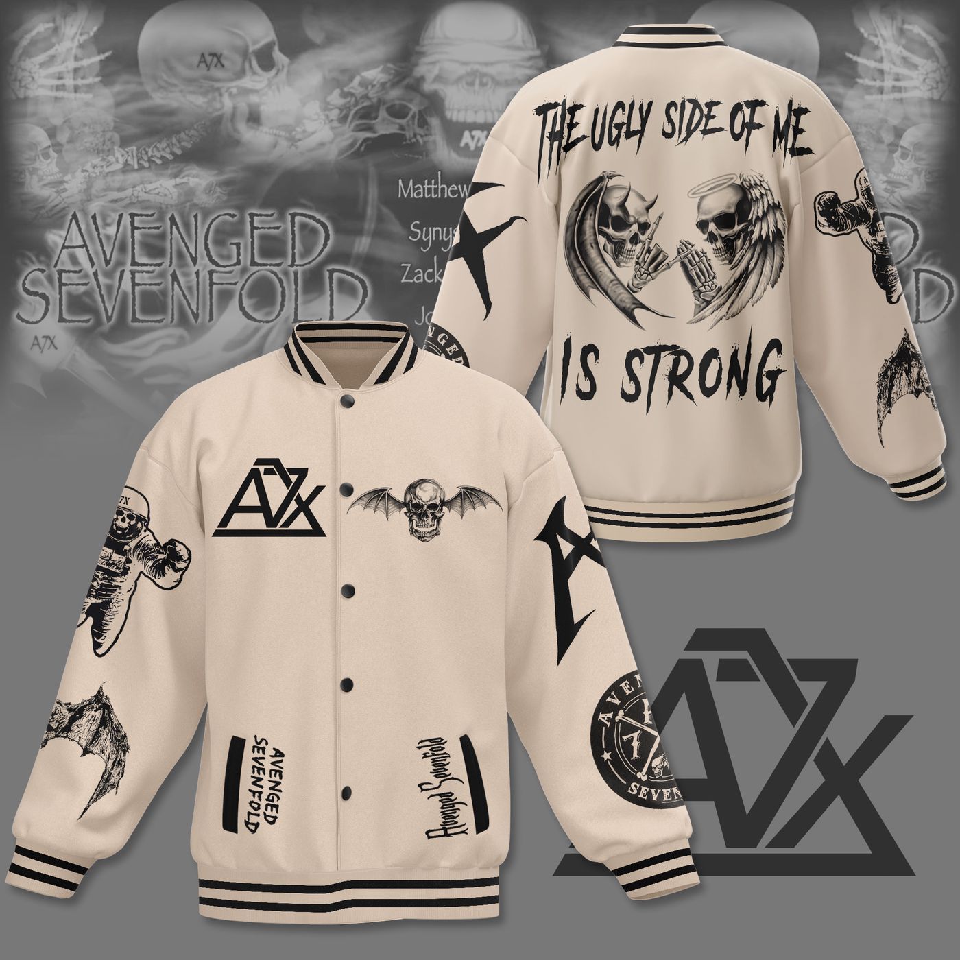 Avenged Sevenfold New Premium Baseball Jacket Gift For Fan Avenged Sevenfold New Premium Baseball Jacket Gift For Fan