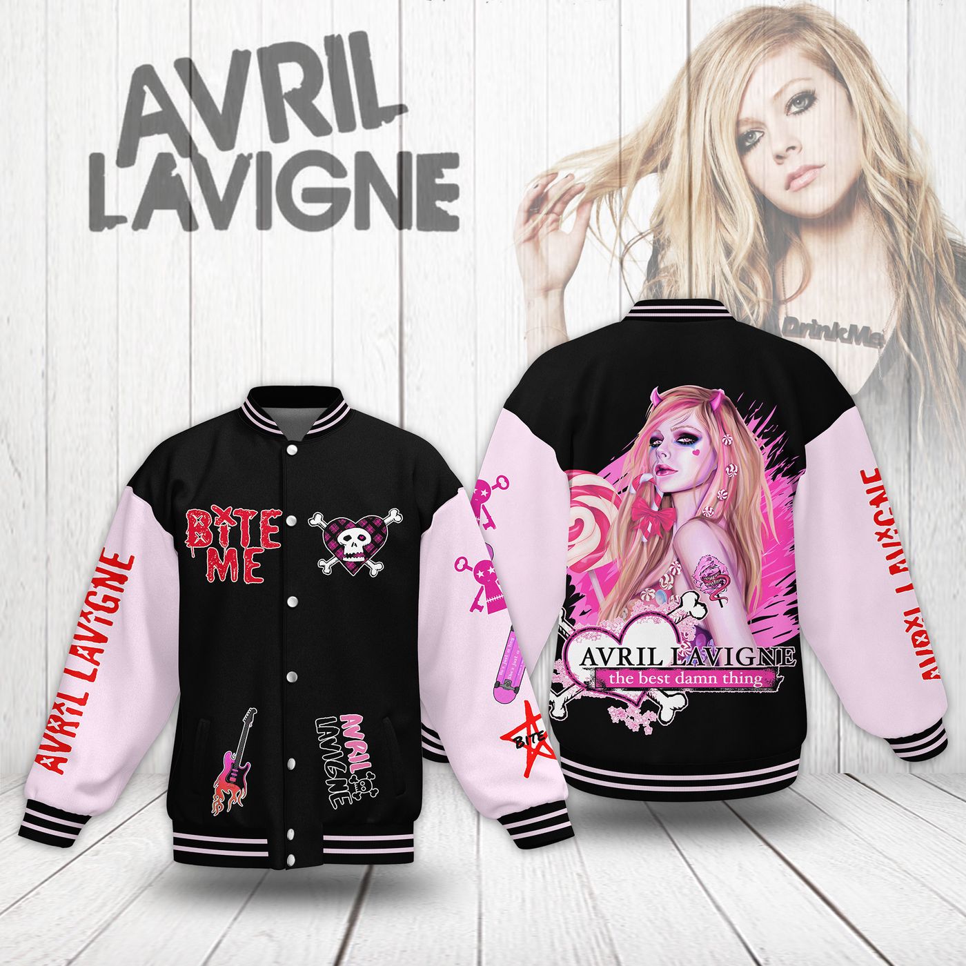 Avril Lavigne New Premium Baseball Jacket Gift For Fan