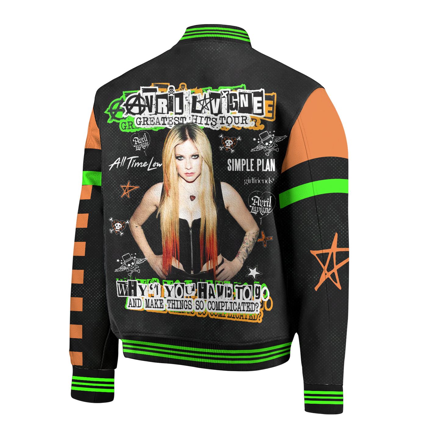 Avril Lavigne New Premium Baseball Jacket Gift For Fan Avril Lavigne New Premium Baseball Jacket Gift For Fan