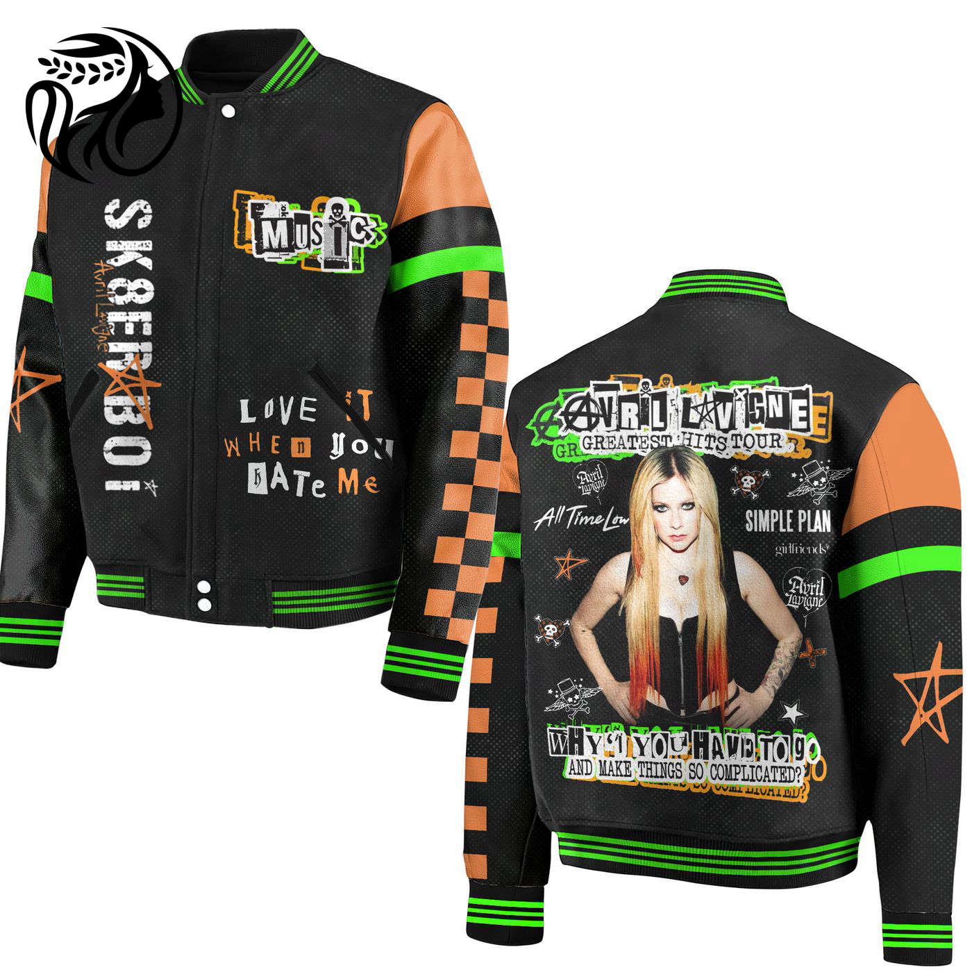 Avril Lavigne New Premium Baseball Jacket Gift For Fan