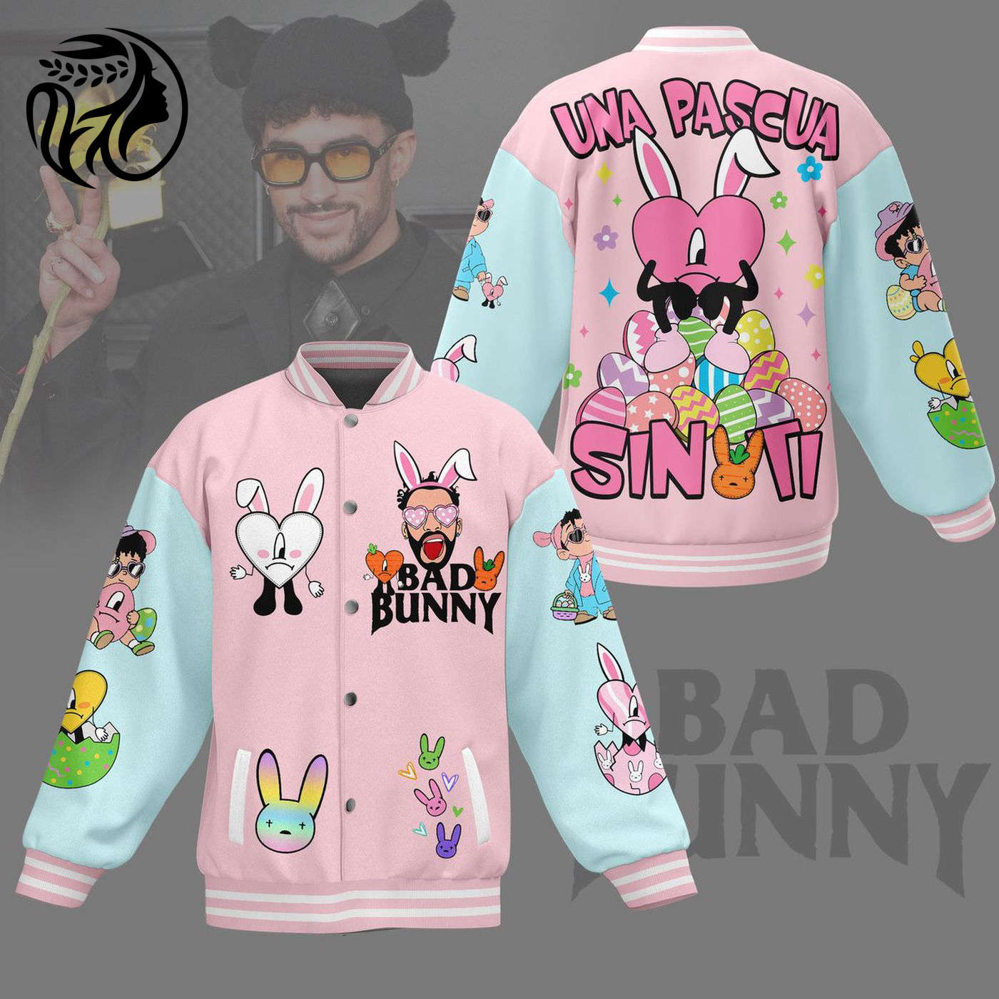 Bad Bunny New Premium Baseball Jacket Gift For Fan