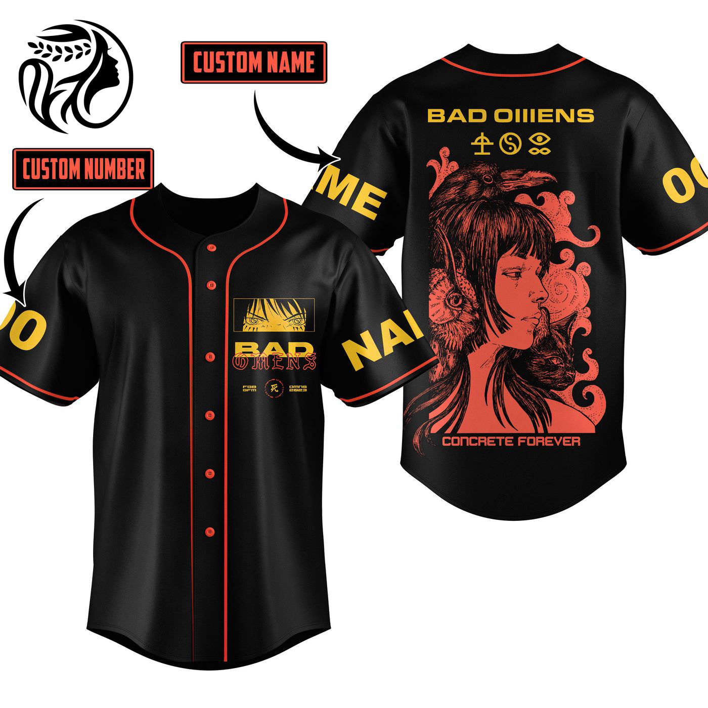 Bad Omens Baseball Jersey For Men Women And Kids Gift