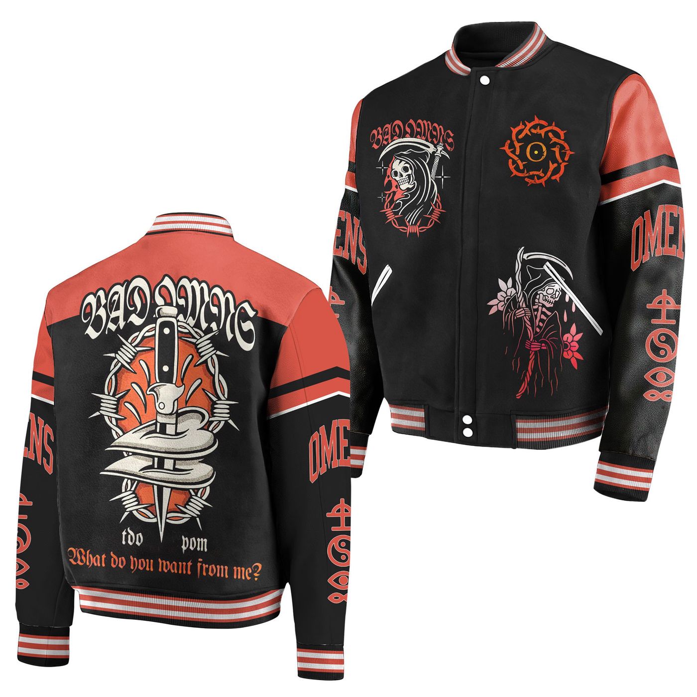Bad Omens New Premium Baseball Jacket Gift For Fan Bad Omens New Premium Baseball Jacket Gift For Fan