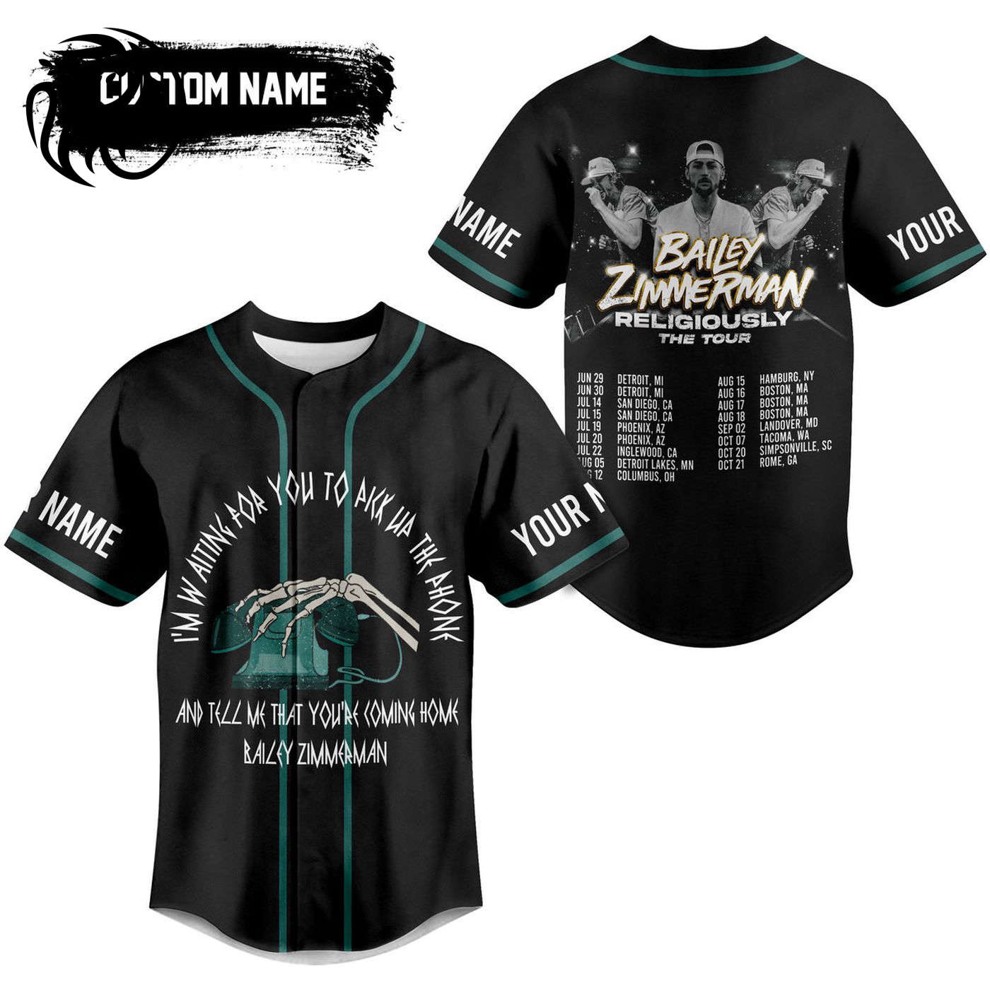 Bailey Zimmerman Baseball Jersey For Men Women And Kids Gift