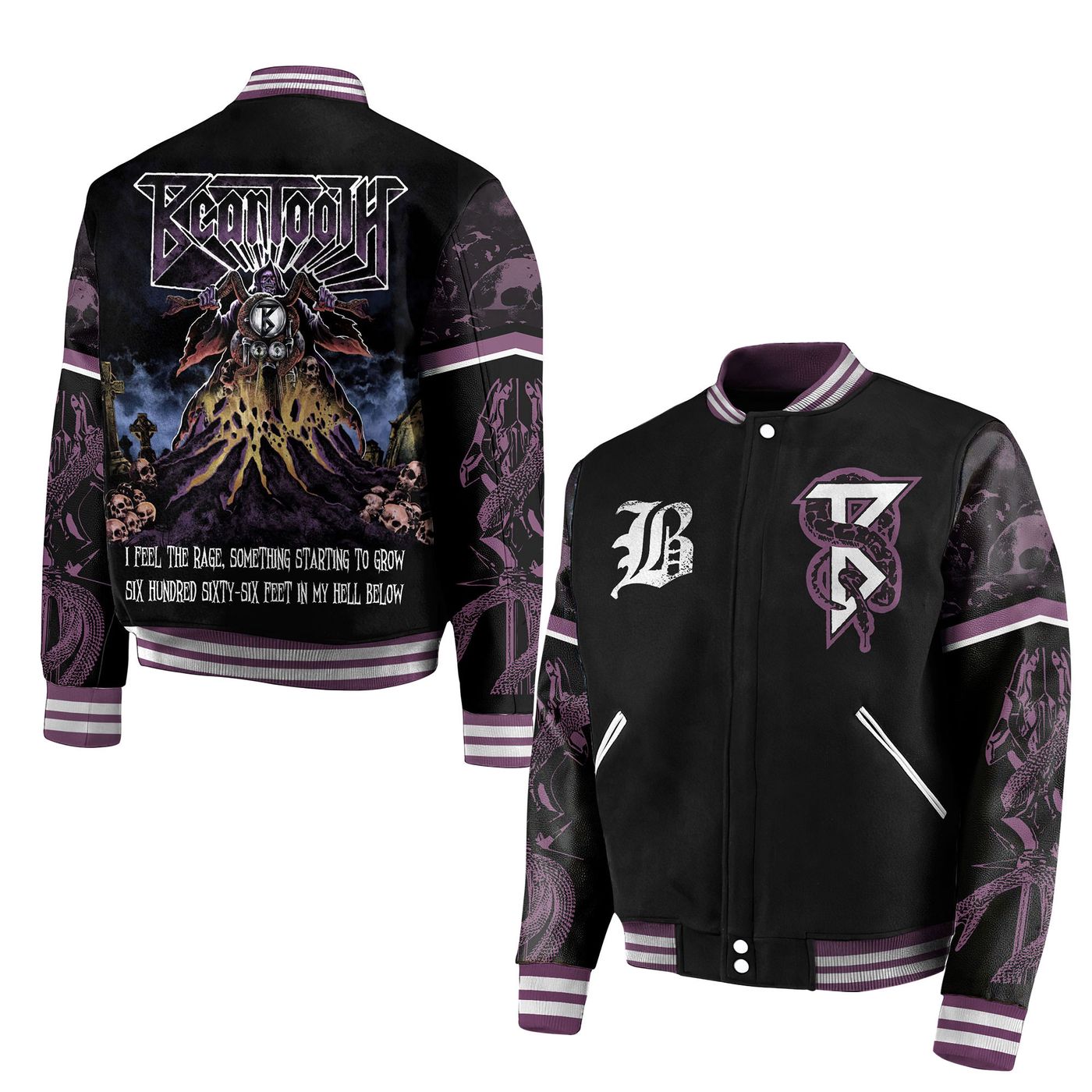 Beartooth New Premium Baseball Jacket Gift For Fan Beartooth New Premium Baseball Jacket Gift For Fan