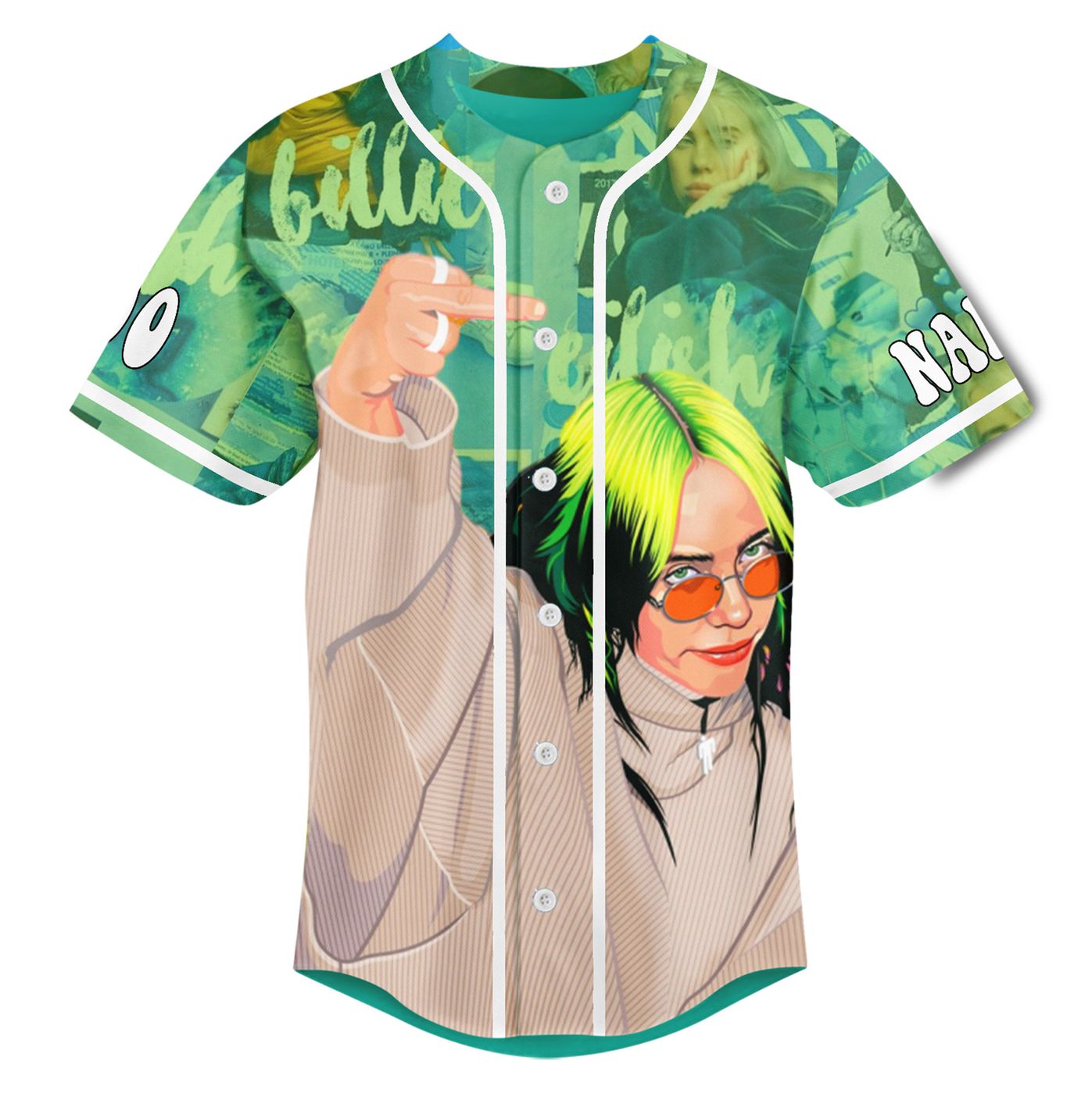 Billie Eilish Baseball Jersey For Men Women And Kids Gift