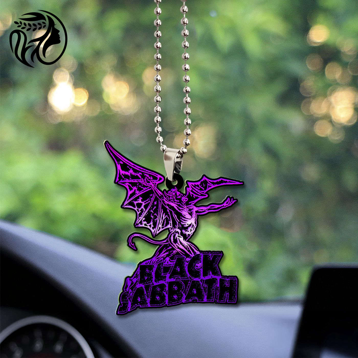 Black Sabbath Custom Shape 2-sided Acrylic Car Ornament Gift
