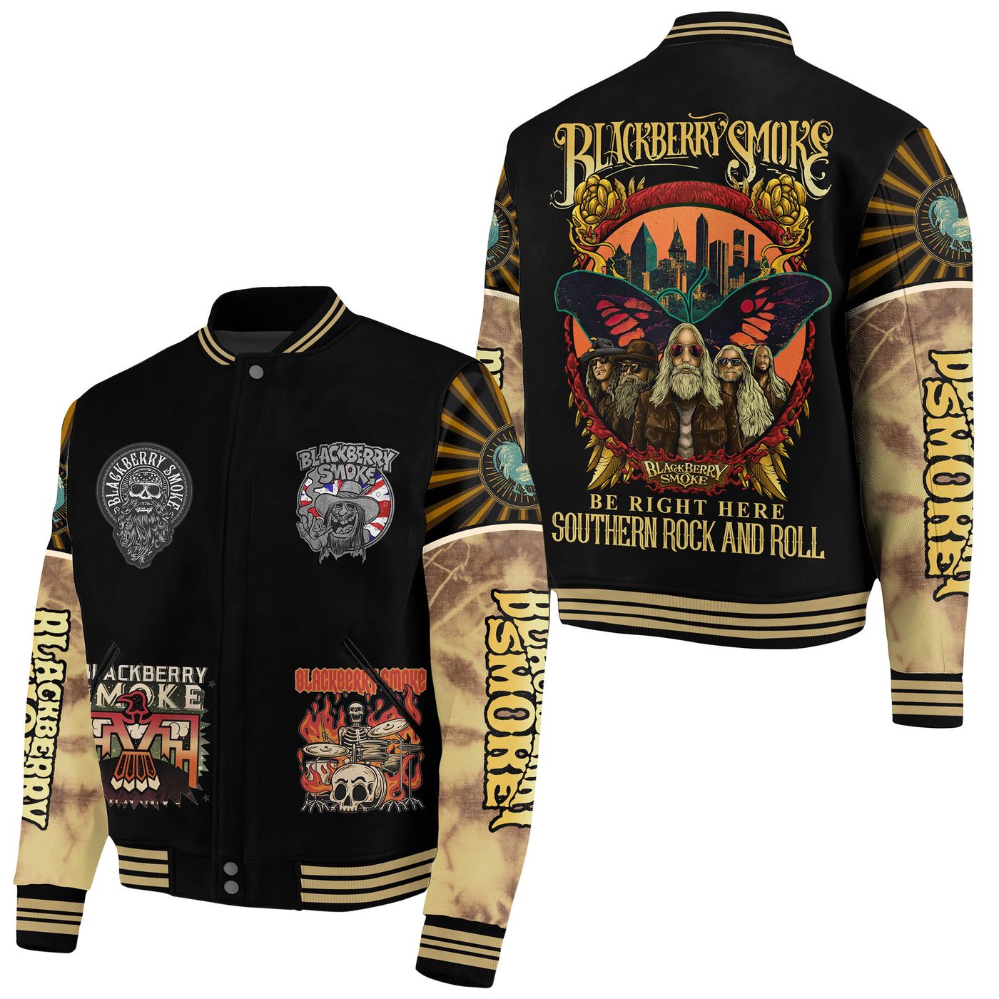Blackberry Smoke New Premium Baseball Jacket Gift For Fan Blackberry Smoke New Premium Baseball Jacket Gift For Fan