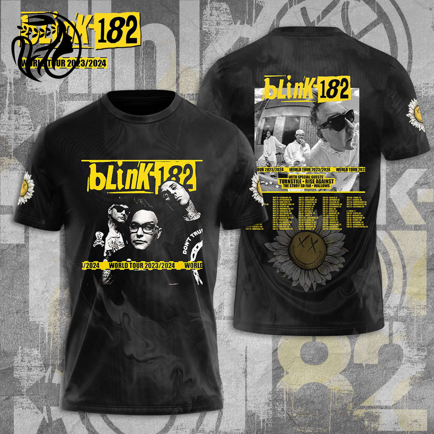 Blink-182 3D T-Shirt Sweatshirt & Hoodie  – Gift for Women – Trendy Music Merch with Eye-catching 3D Design