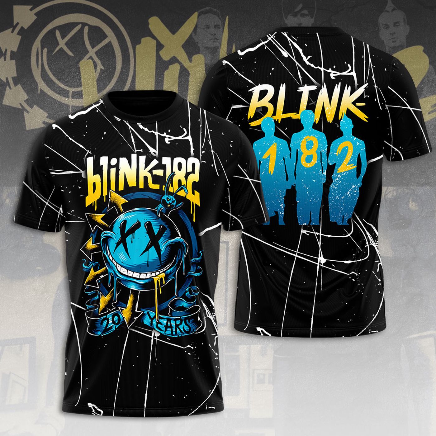 Blink-182 3D T-Shirt – VANDH 427: Trendy Graphic Tee to Rock Your Style!