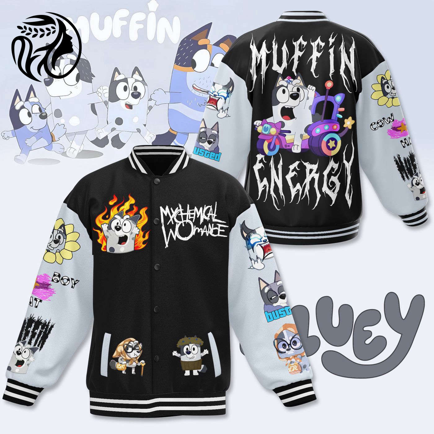 Bluey New Premium Baseball Jacket Gift For Fan