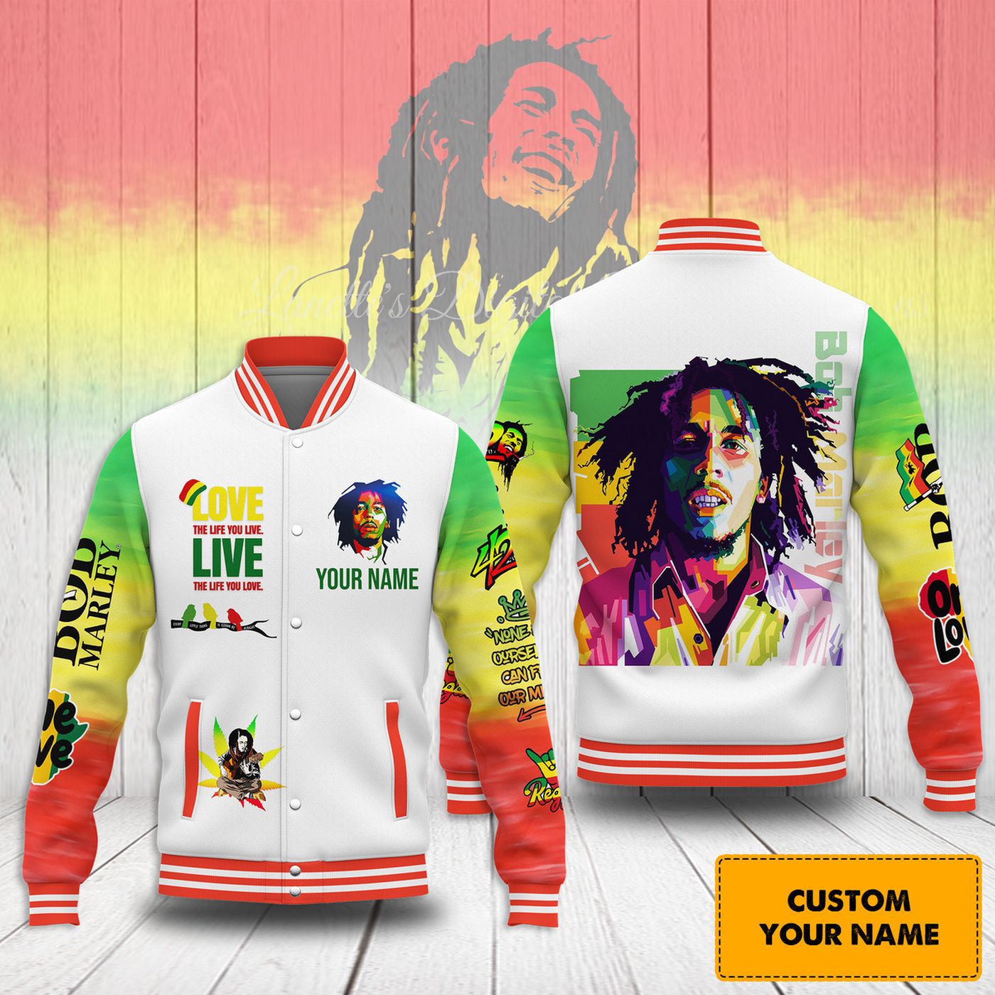 Bob Marley New Premium Baseball Jacket Gift For Fan Bob Marley New Premium Baseball Jacket Gift For Fan