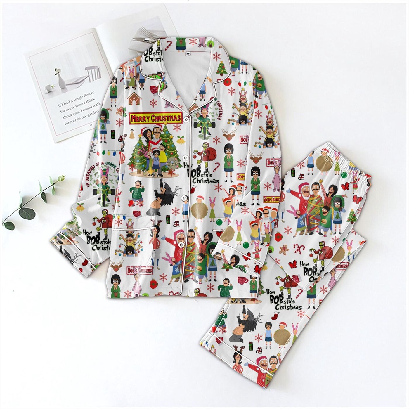 Get Festive with Bobs Burgers Christmas Pajamas – Bob Belcher Shirt Belcher Family Holiday Pajamas Bobby Hill Movie Pajamas & More!
