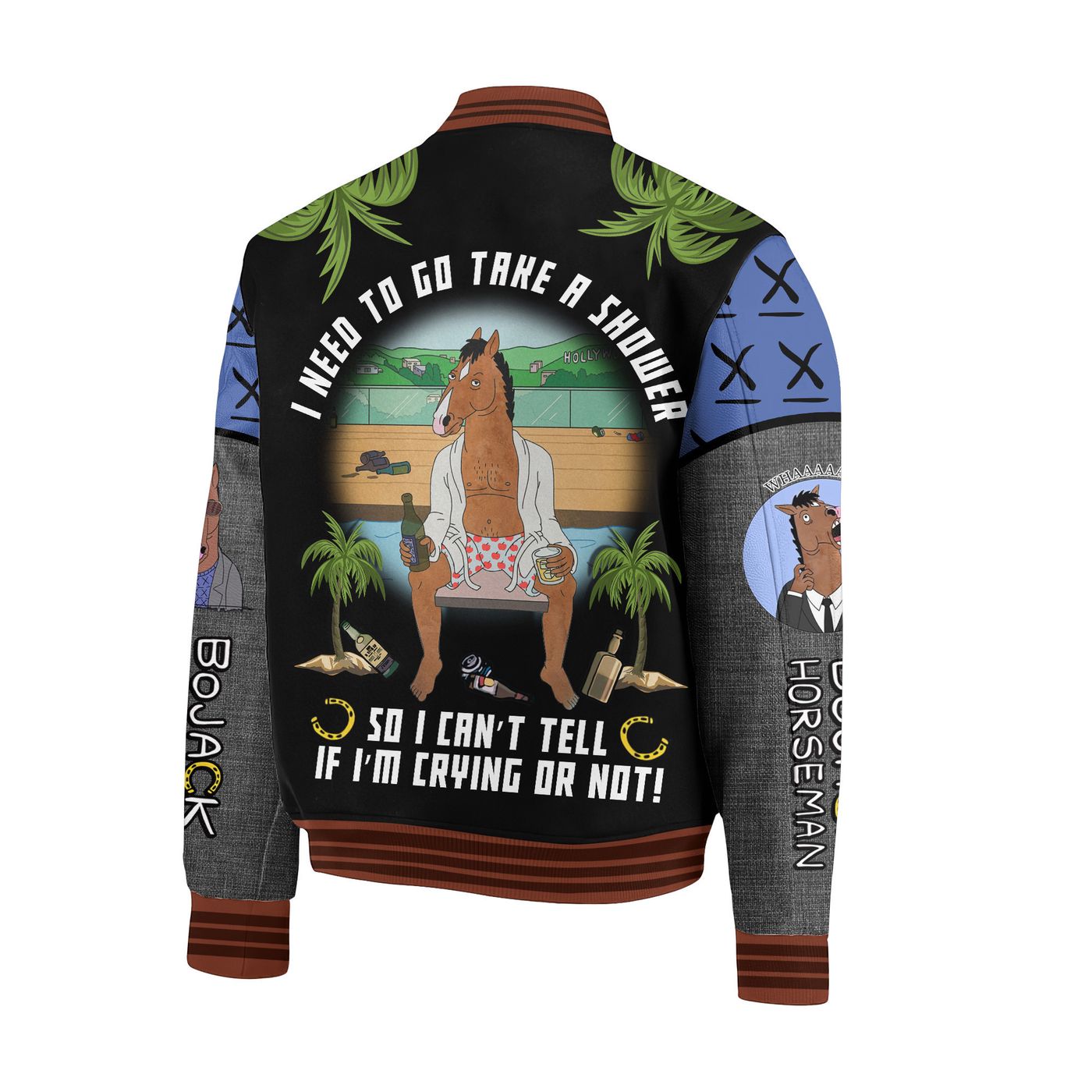 BoJack Horseman New Premium Baseball Jacket Gift For Fan BoJack Horseman New Premium Baseball Jacket Gift For Fan