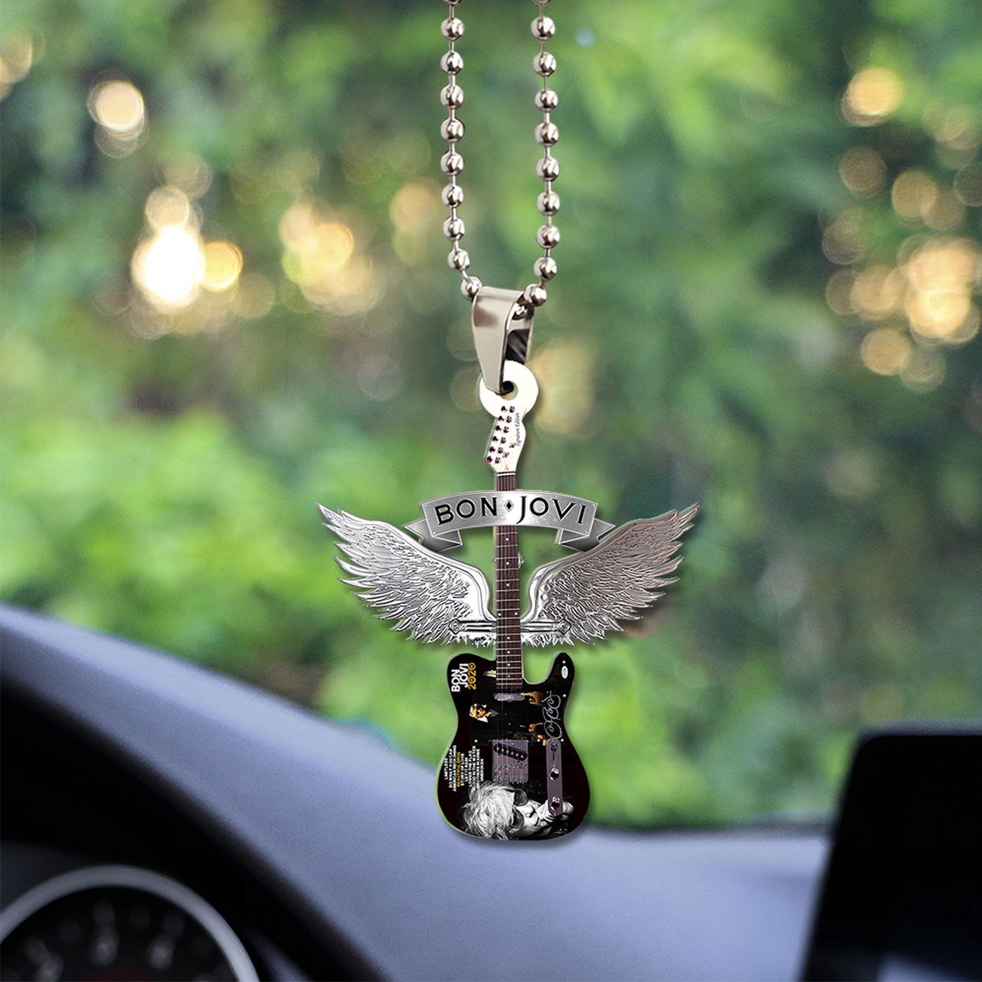 Bon Jovi Custom Shape-sided Acrylic Car Ornament