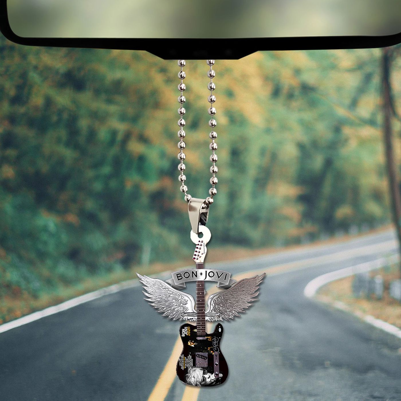 Bon Jovi Custom Shape-sided Acrylic Car Ornament Bon Jovi Custom Shape-sided Acrylic Car Ornament