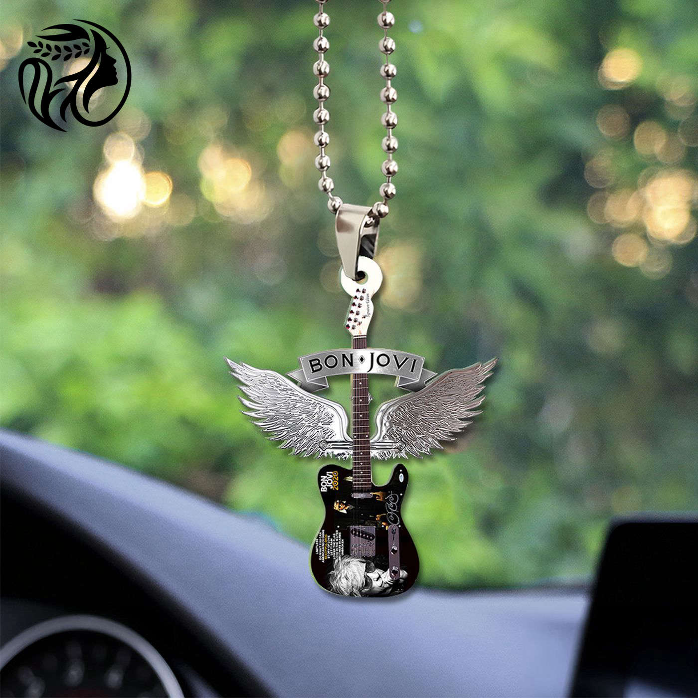 Bon Jovi Custom Shape-sided Acrylic Car Ornament
