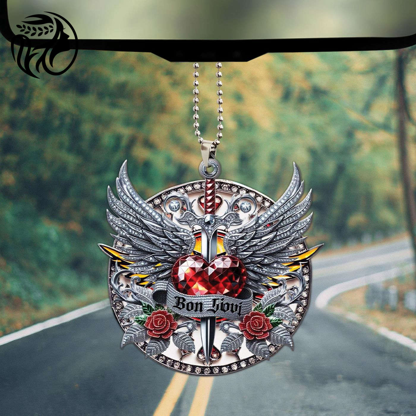 Bon Jovi Custom Shape-sided Acrylic Car Ornament