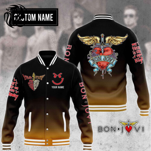 Bon Jovi New Premium Baseball Jacket Gift For Fan