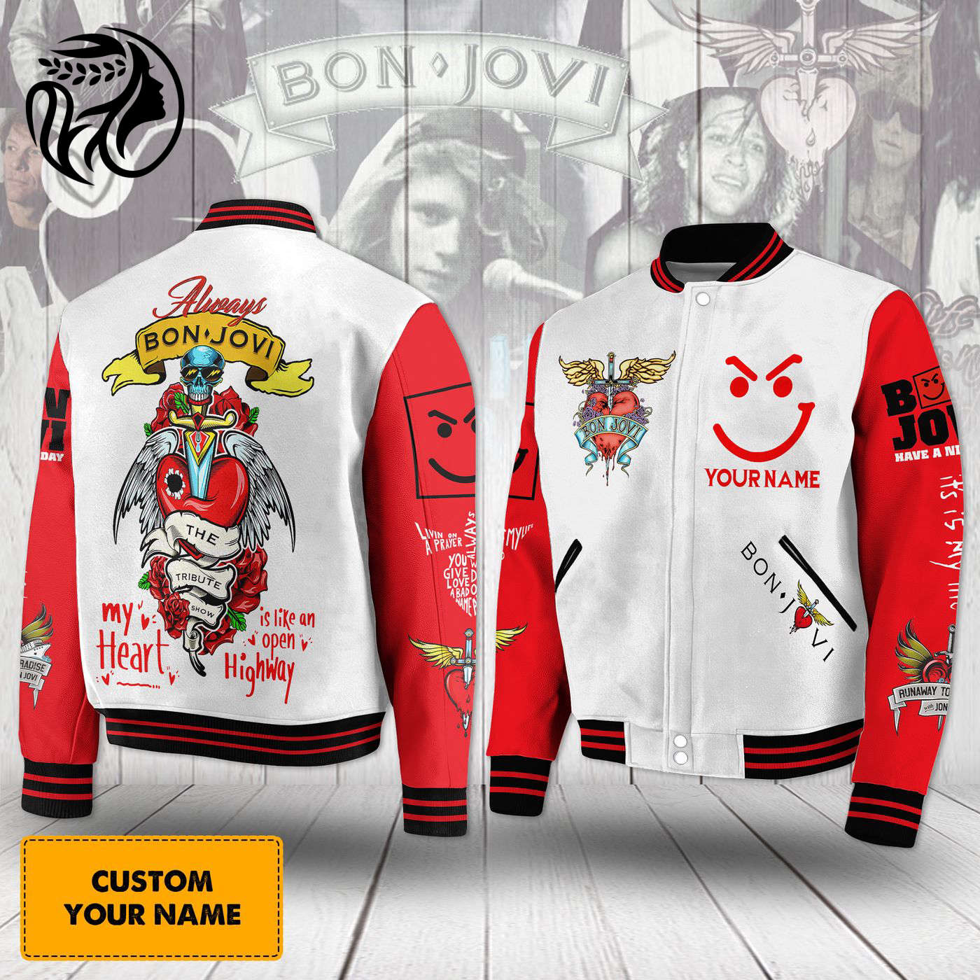 Bon Jovi New Premium Baseball Jacket Gift For Fan