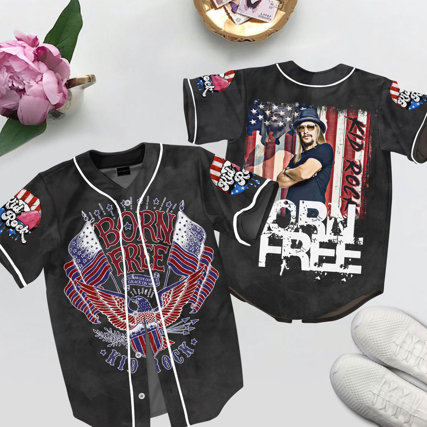 Born Free Baseball Jersey For Men Women And Kids Gift