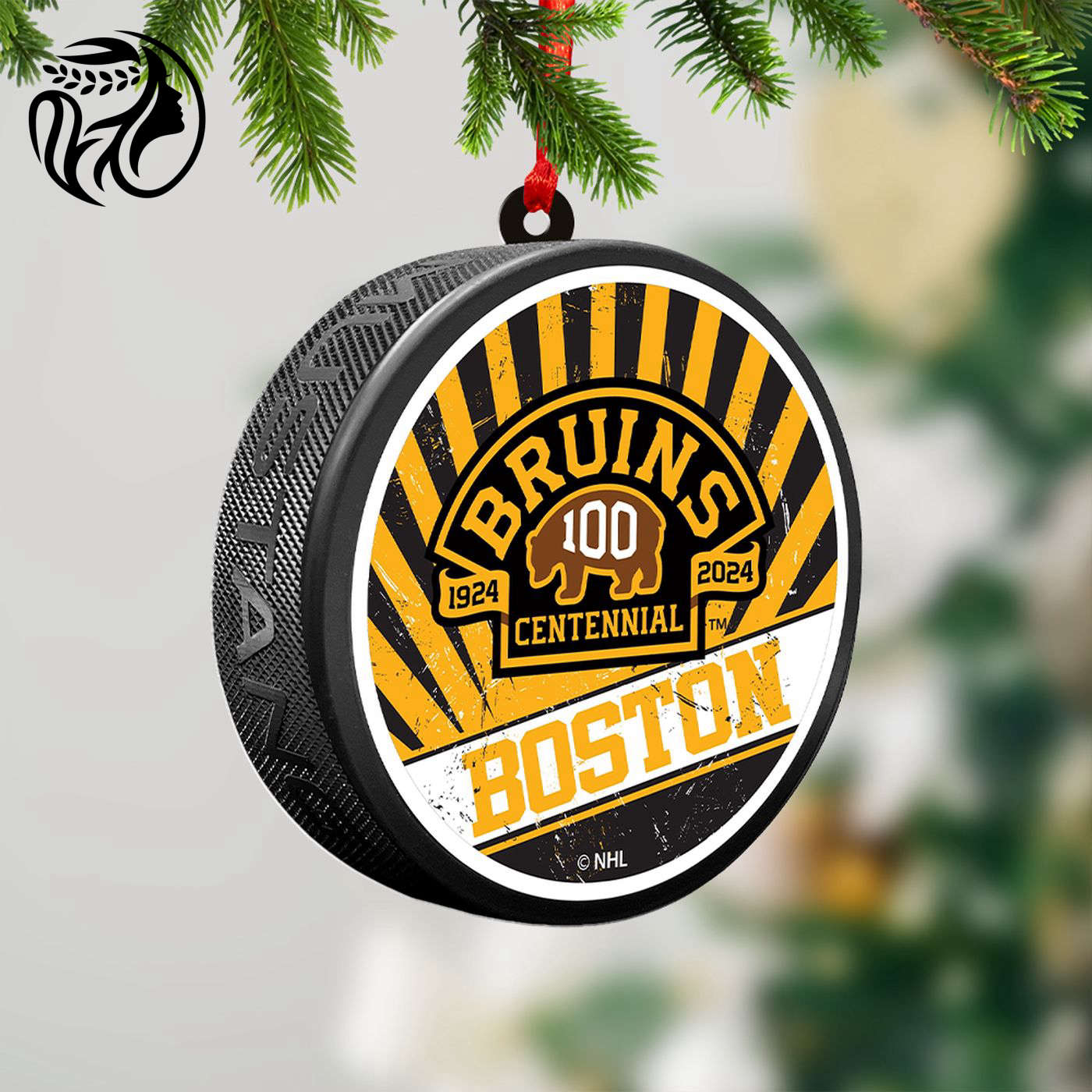 Boston Bruins 2-Side Printed Acrylic Ornament  – Gift for Christmas Day