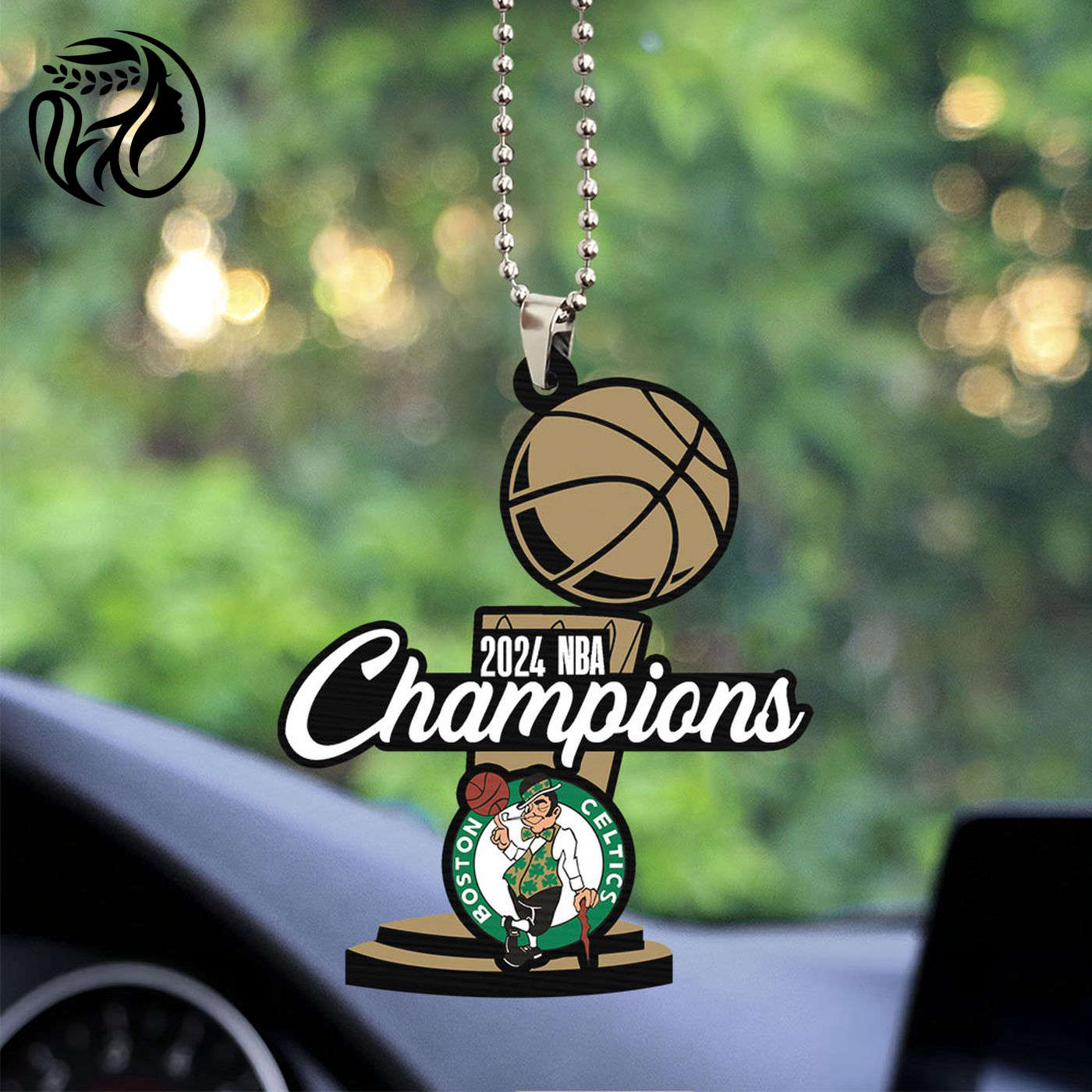 Boston Celtics Custom Shape-sided Acrylic Car Ornament Gift