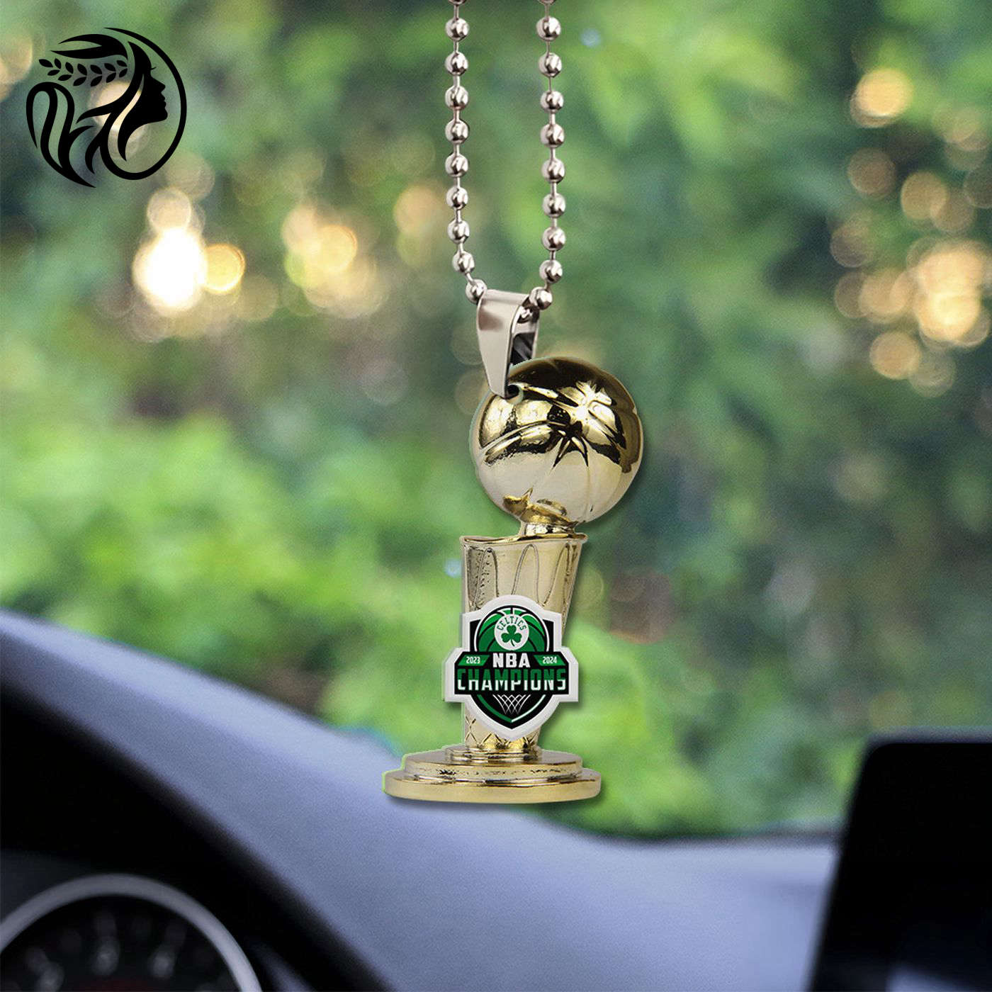 Boston Celtics Custom Shape 2-sided Acrylic Car Ornament