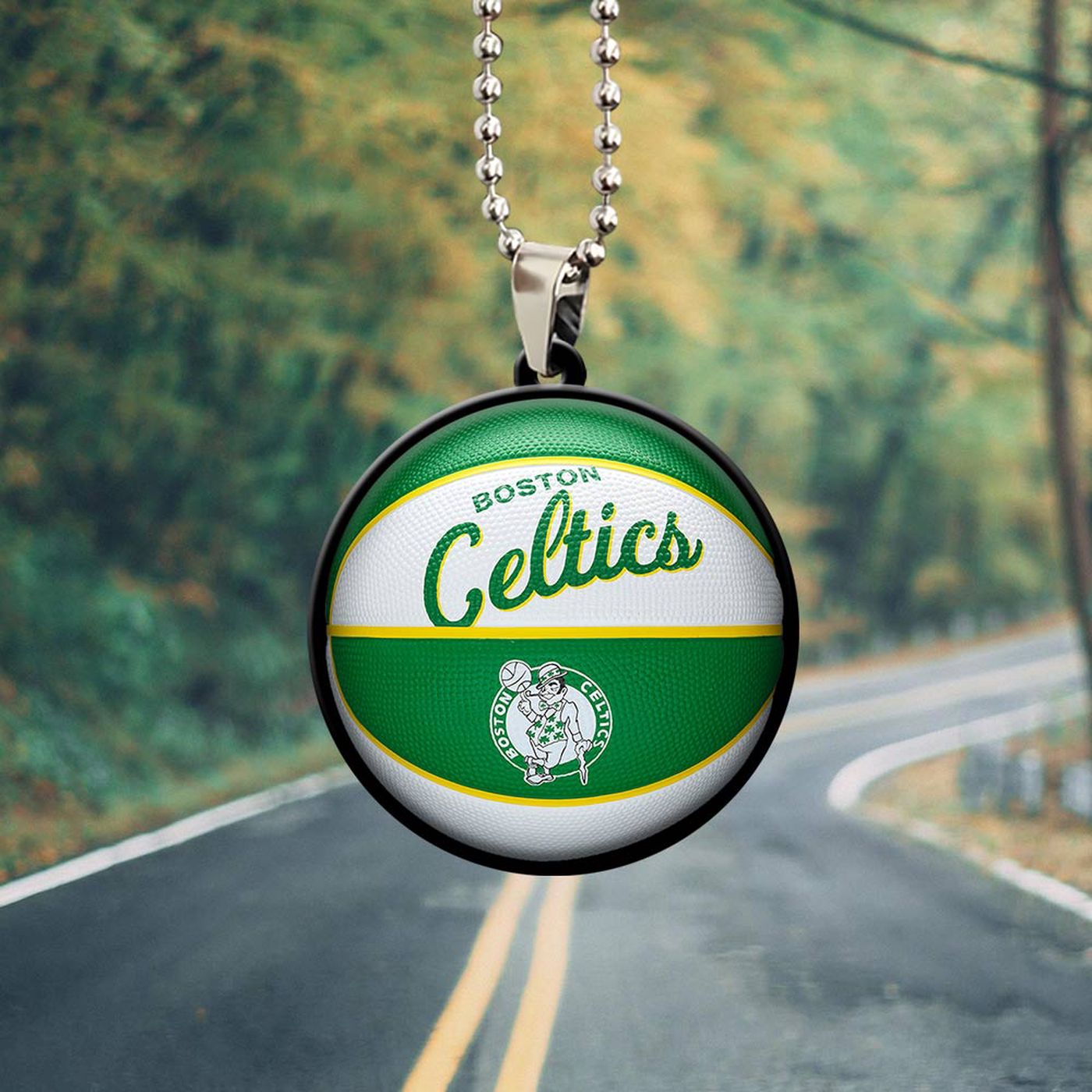 Boston Celtics Custom Shape-sided Acrylic Car OrnamentGift