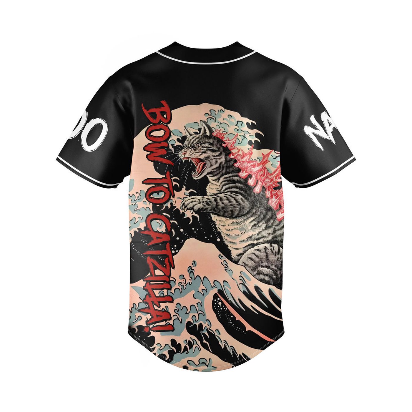 Bow to Catzilla Baseball Jersey For Men Women And Kids Gift