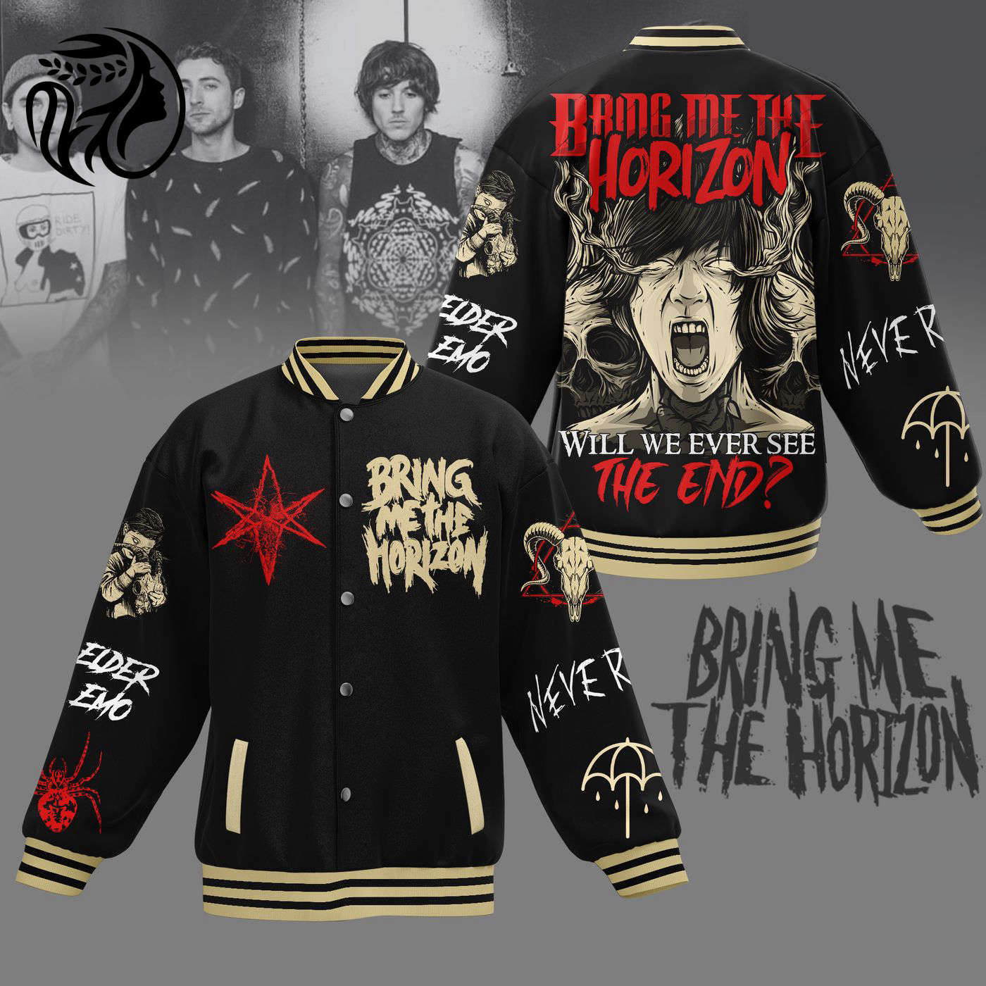 Bring Me The Horizon New Premium Baseball Jacket Gift For Fan