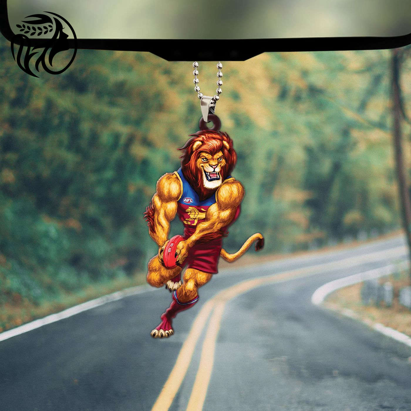 Brisbane Lions Custom Shape 2-sided Acrylic Car Ornament Gift
