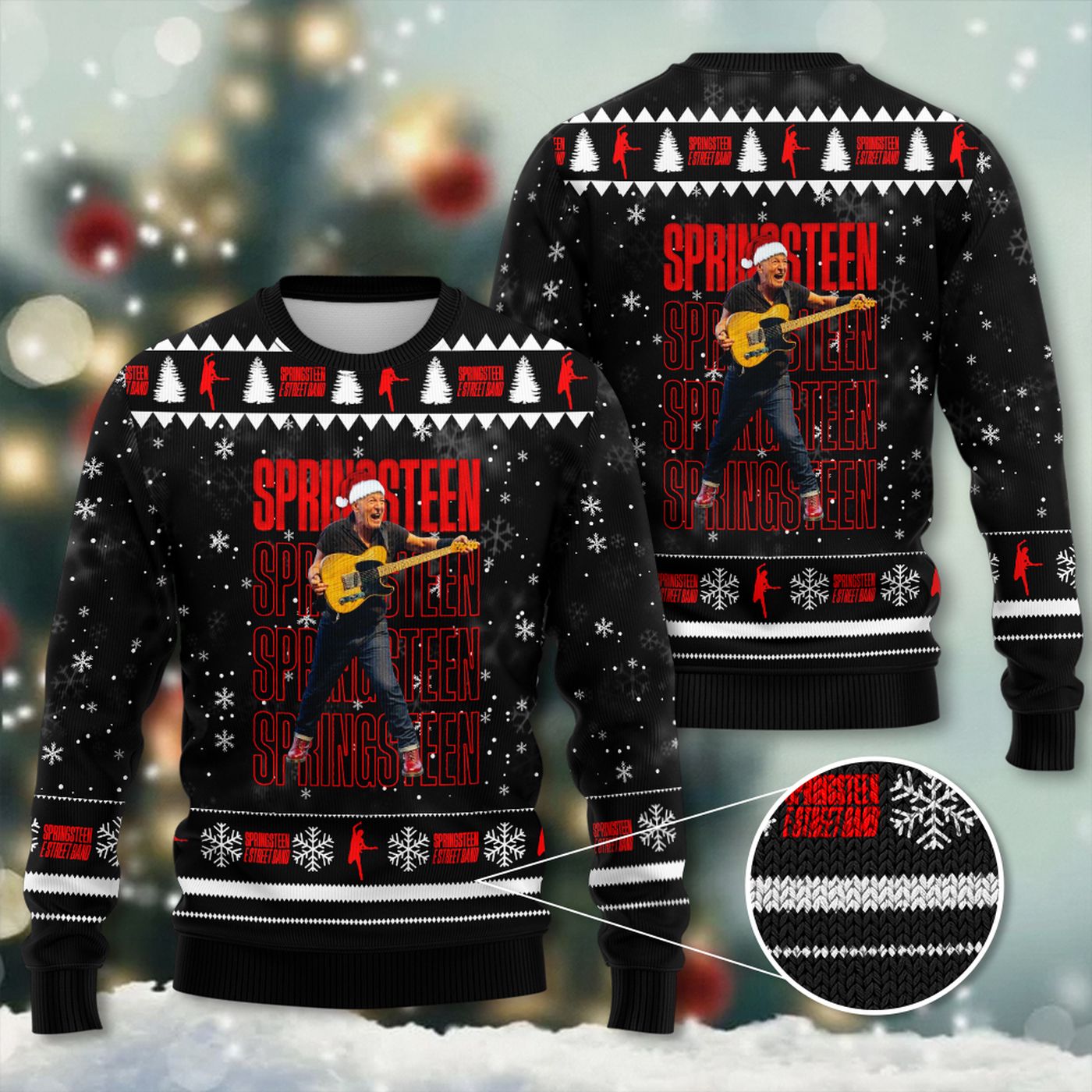 Bruce Springsteen 3D Ugly Sweater Gift – Gift for Men Women Christmas Day