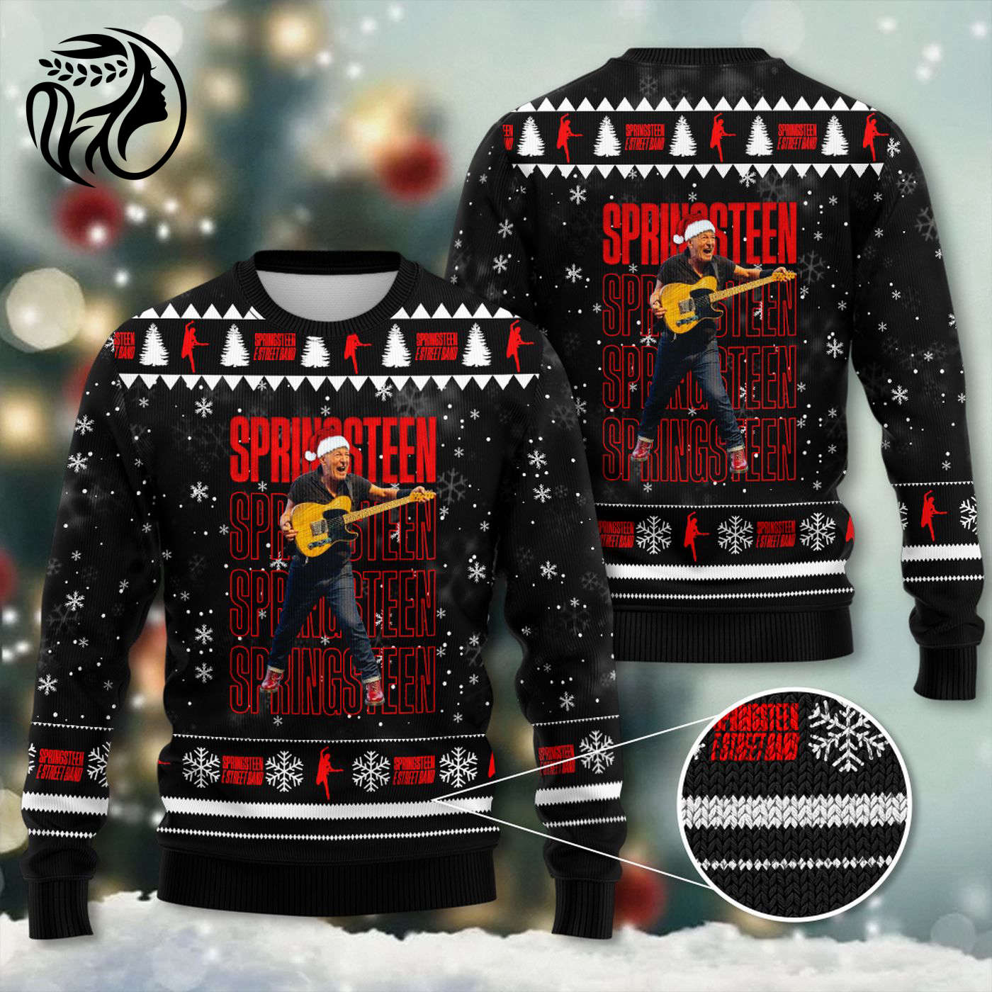 Bruce Springsteen 3D Ugly Sweater Gift – Gift for Men Women Christmas Day