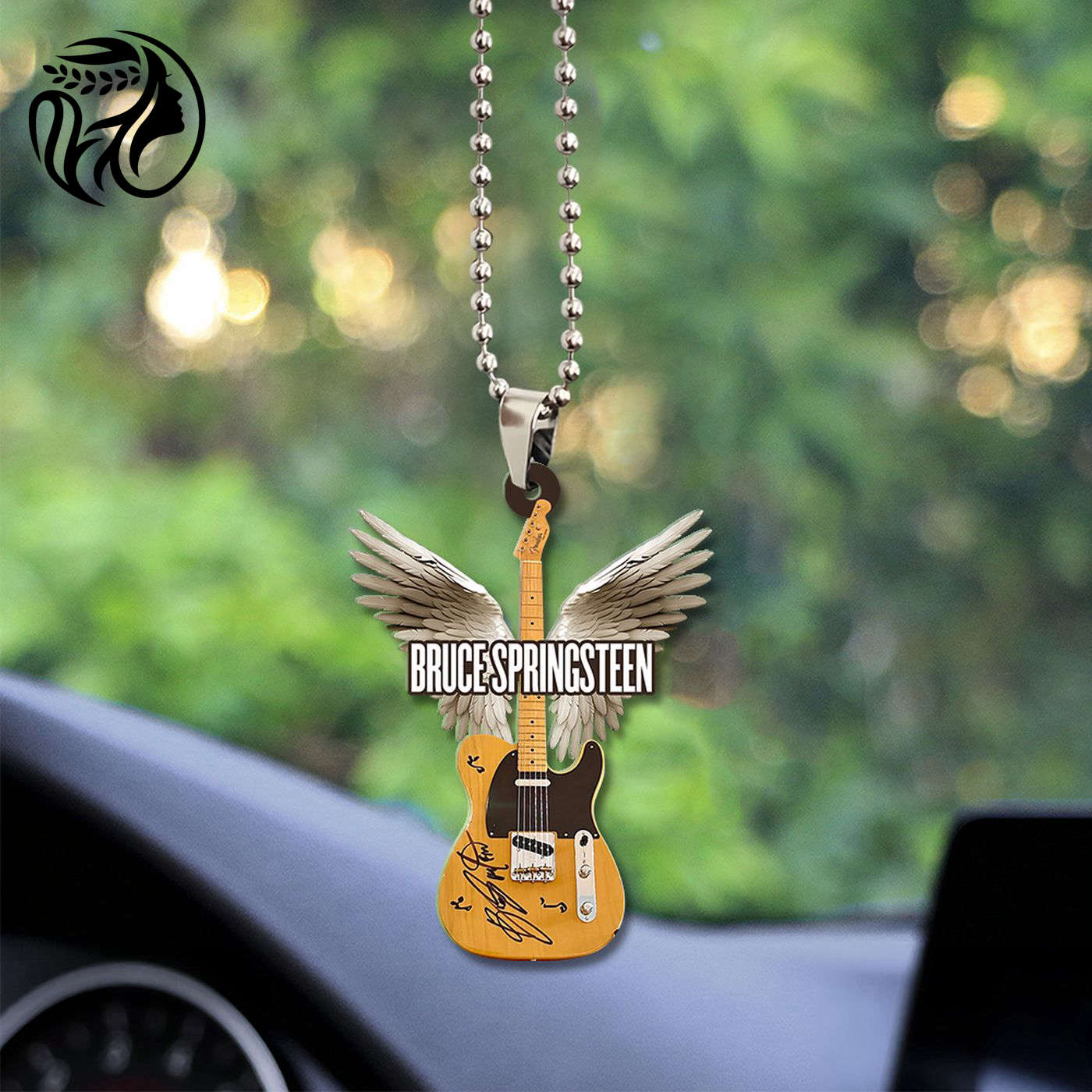 Bruce Springsteen Custom Shape-sided Acrylic Car Ornament