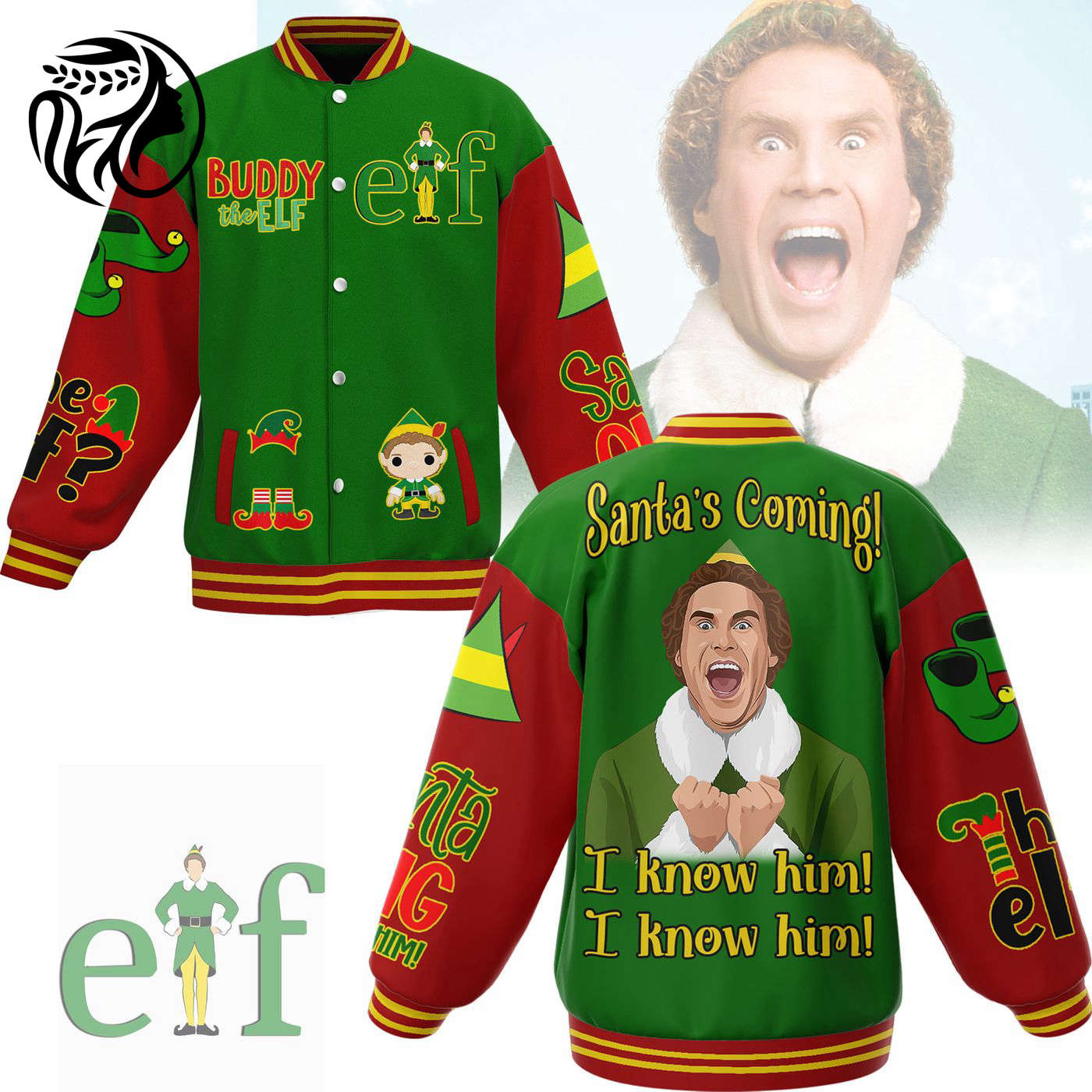 Buddy The Elf New Premium Baseball Jacket Gift For Fan