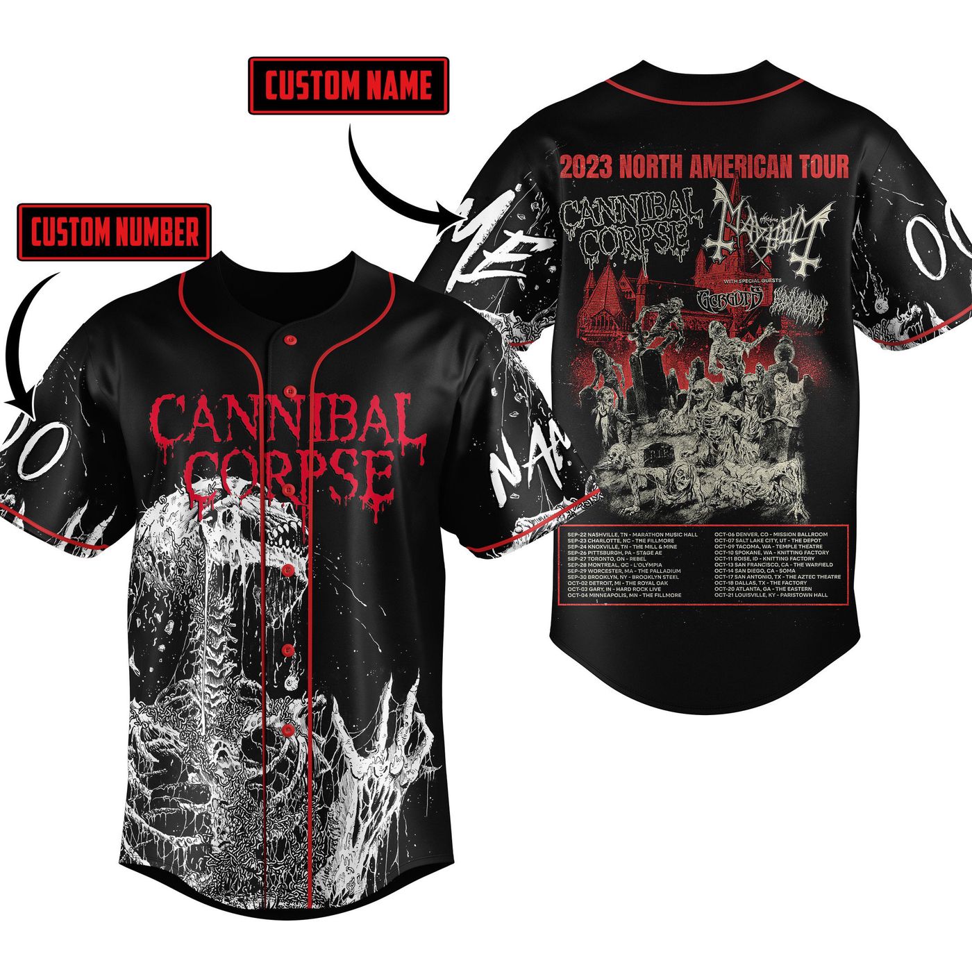 Cannibal Corpse Baseball Jersey For Men Women And Kids Gift