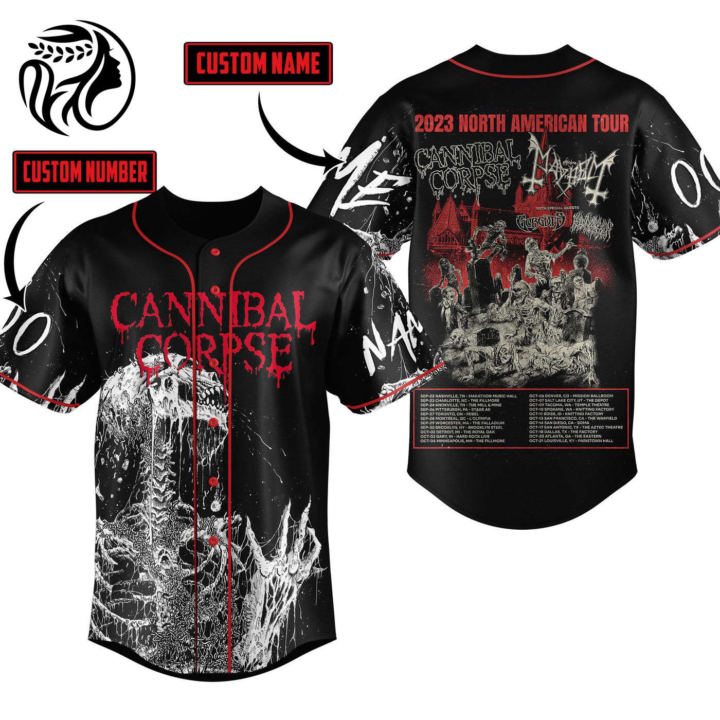 Cannibal Corpse Baseball Jersey For Men Women And Kids Gift