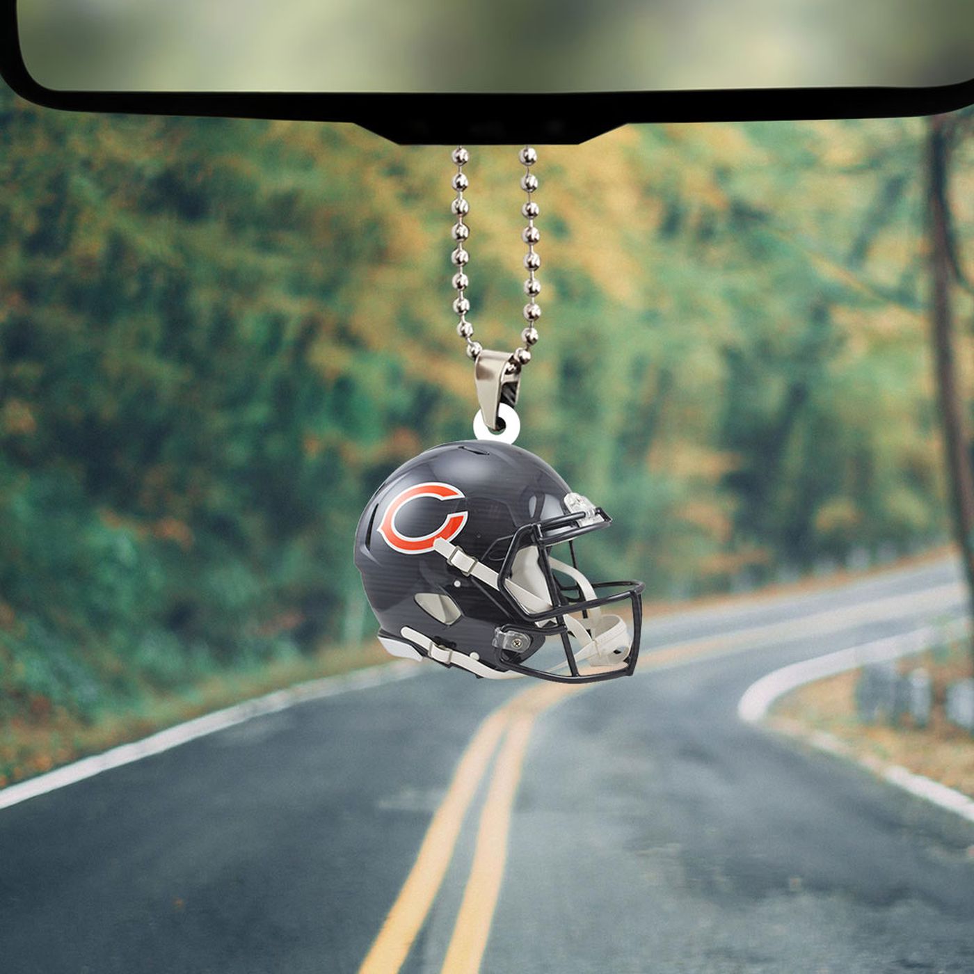 Chicago Bears Custom Shape-sided Acrylic Car Ornament