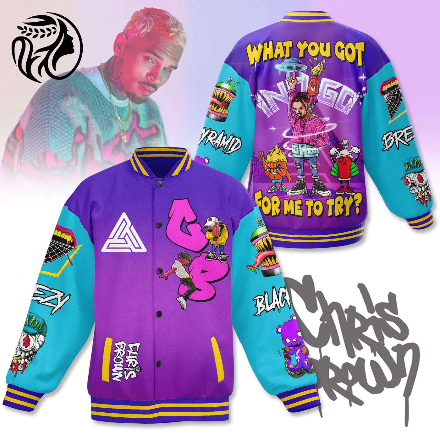 Chris Brown New Premium Baseball Jacket Gift For Fan