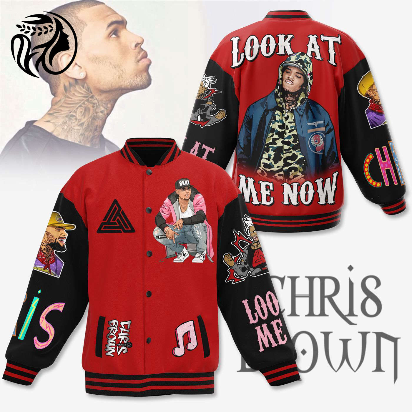 Chris Brown New Premium Baseball Jacket Gift For Fan
