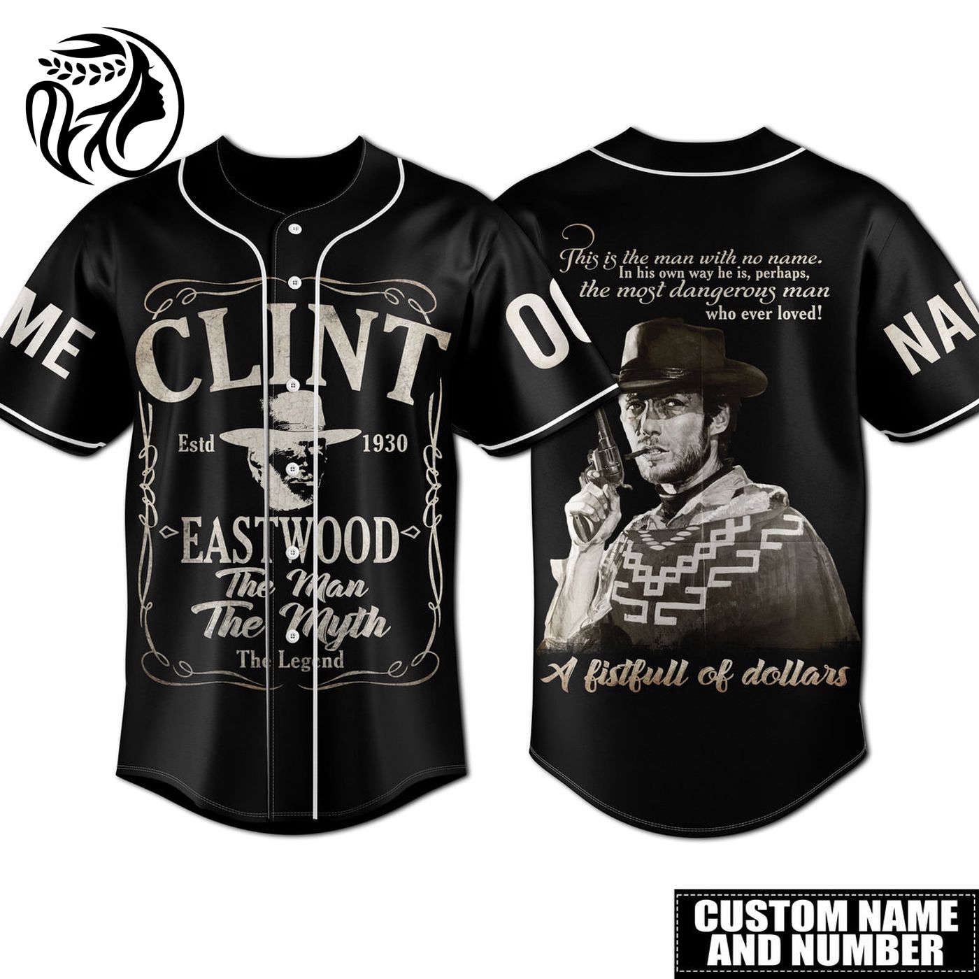 Clint Eastwood Baseball Jersey For Men Women And Kids Gift