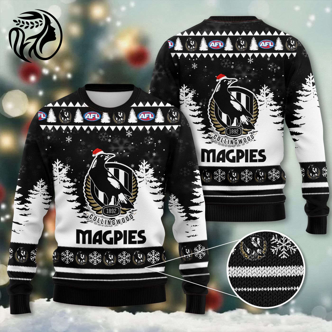Collingwood FC 3D Ugly Sweater Gift – Gift for Men Women Christmas Day – Gift for Men Women Christmas Day